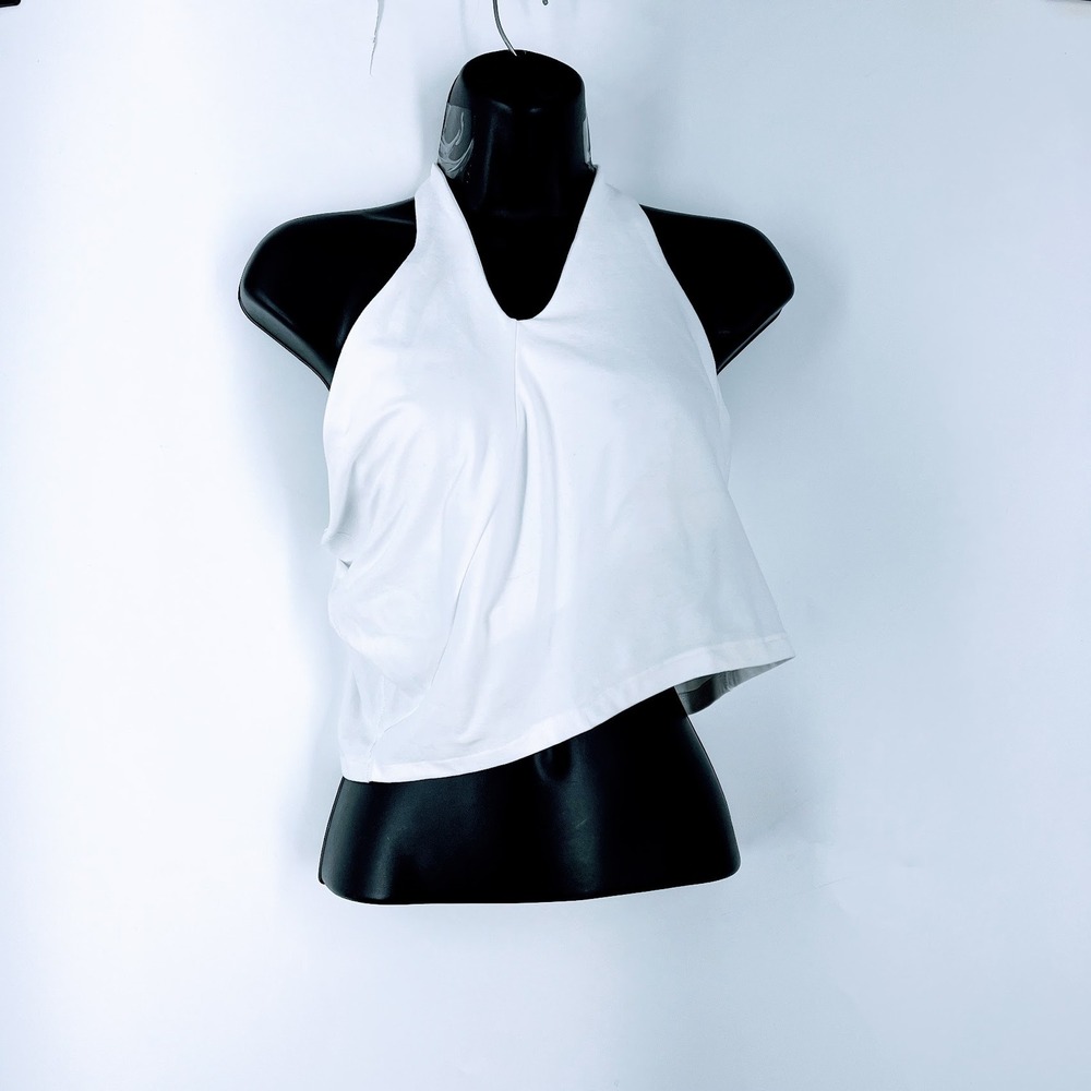 Beyond Yoga Womens Halter V-Neck Cropped T-Back Tank Top Summer Tank Size XL